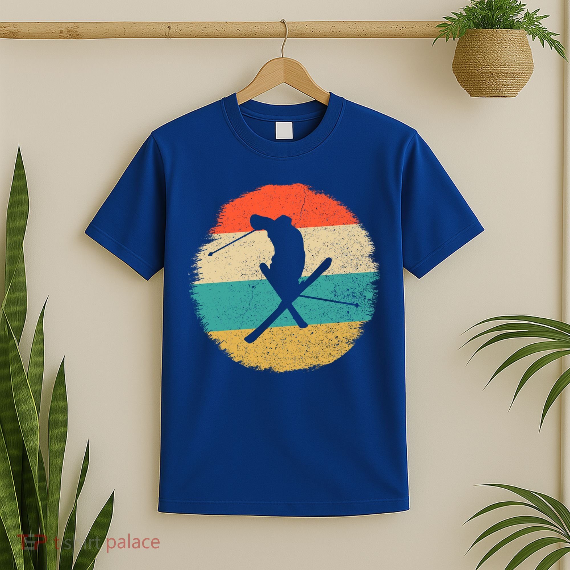 Vintage Ski Jump Skiing Gift Ski Lover Gift T-Shirt