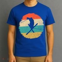 Vintage Ski Jump Skiing Gift Ski Lover Gift T-Shirt thumb 3