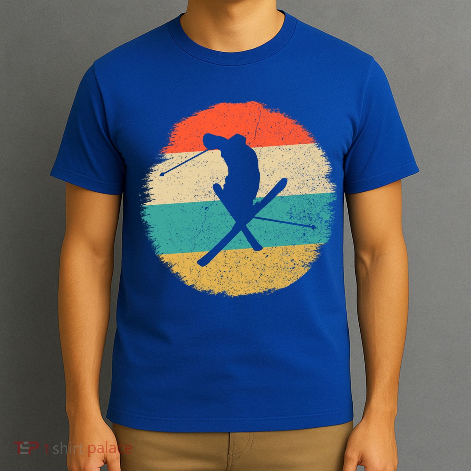Vintage Ski Jump Skiing Gift Ski Lover Gift T-Shirt