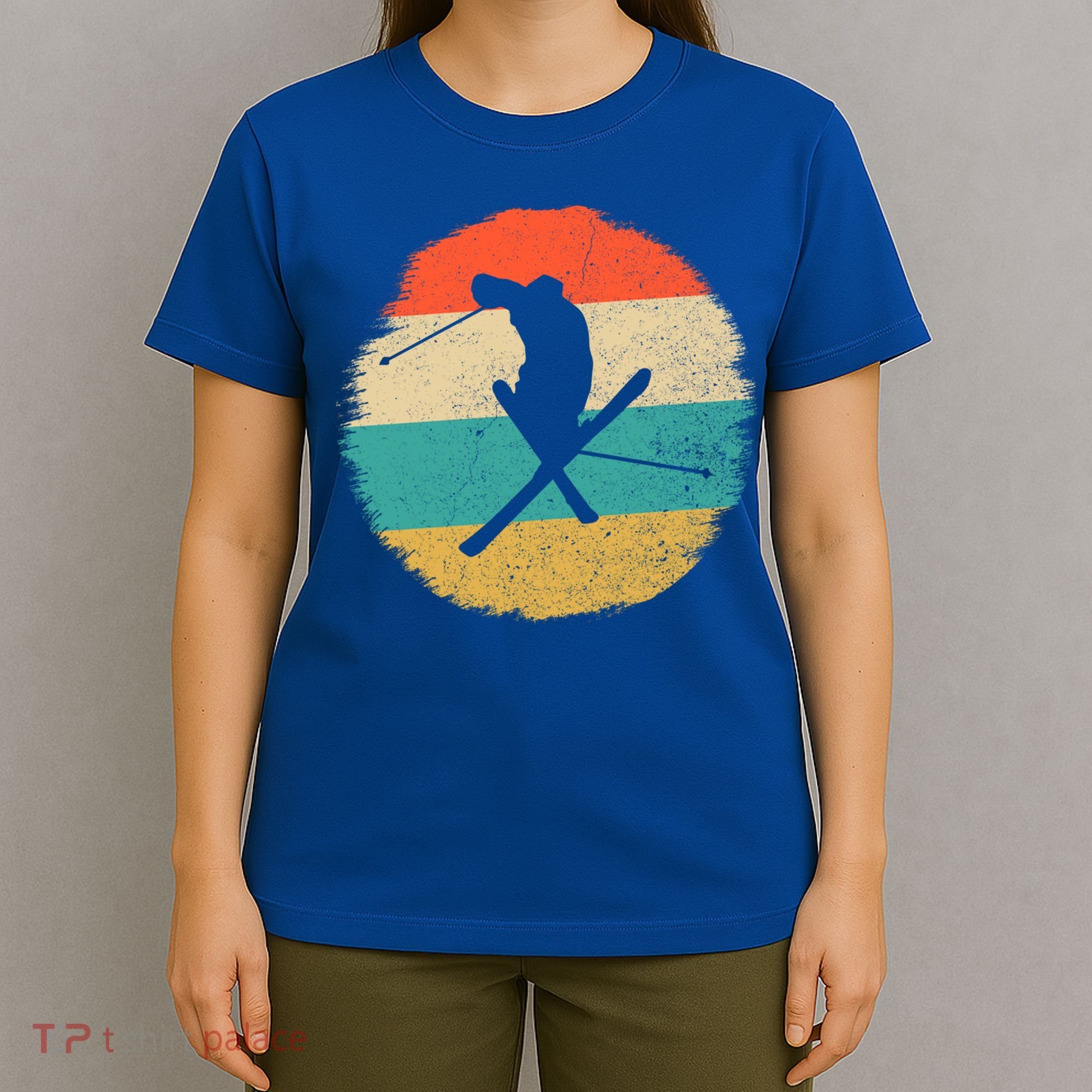 Vintage Ski Jump Skiing Gift Ski Lover Gift T-Shirt