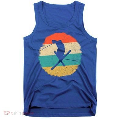 Vintage Ski Jump Skiing Gift Ski Lover Gift Tank Top