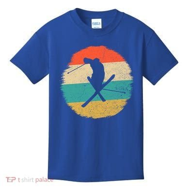 Vintage Ski Jump Skiing Gift Ski Lover Gift Kids T-Shirt