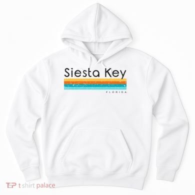 Vintage Siesta Key Florida Retro Design Hoodie