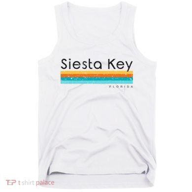 Vintage Siesta Key Florida Retro Design Tank Top