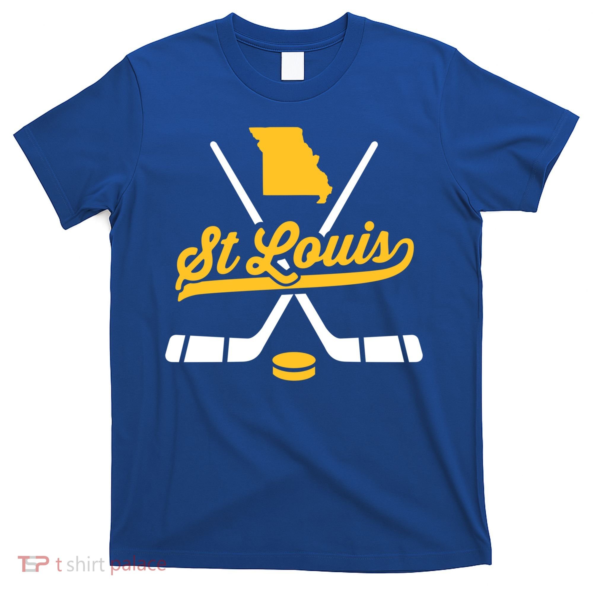 Vintage St Louis Ice Hockey Sticks Sports Team Fan Gift T-Shirt