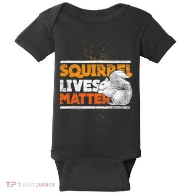 Vintage Squirrel Lives Matter TShirt Baby Bodysuit