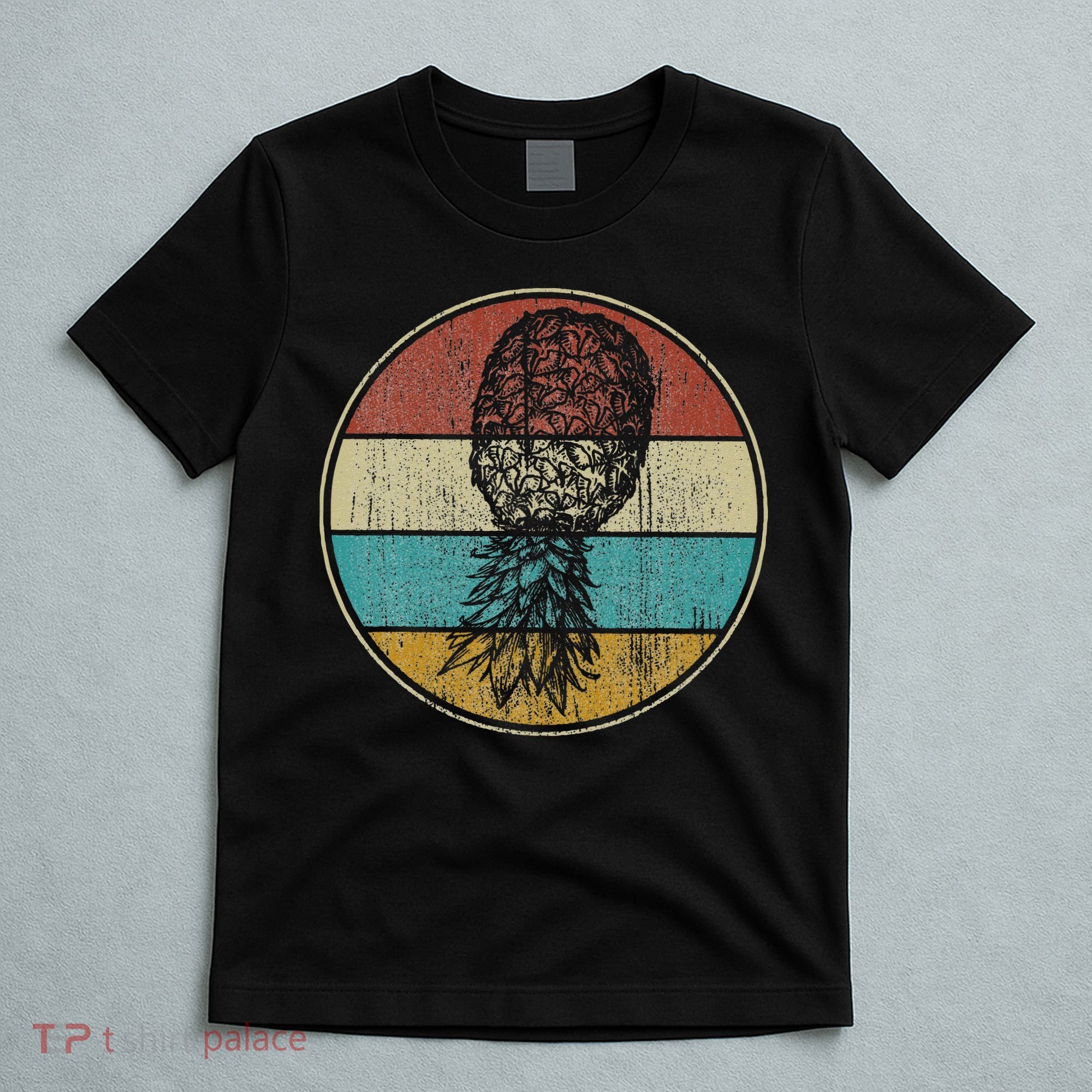 Vintage Swinger Lifestyle Retro Upside Down Pineapple T-Shirt