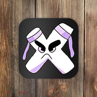 Villain Strong Letter X Alphabet Lore Coaster