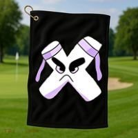 Villain Strong Letter X Alphabet Lore Golf Towel thumb 1