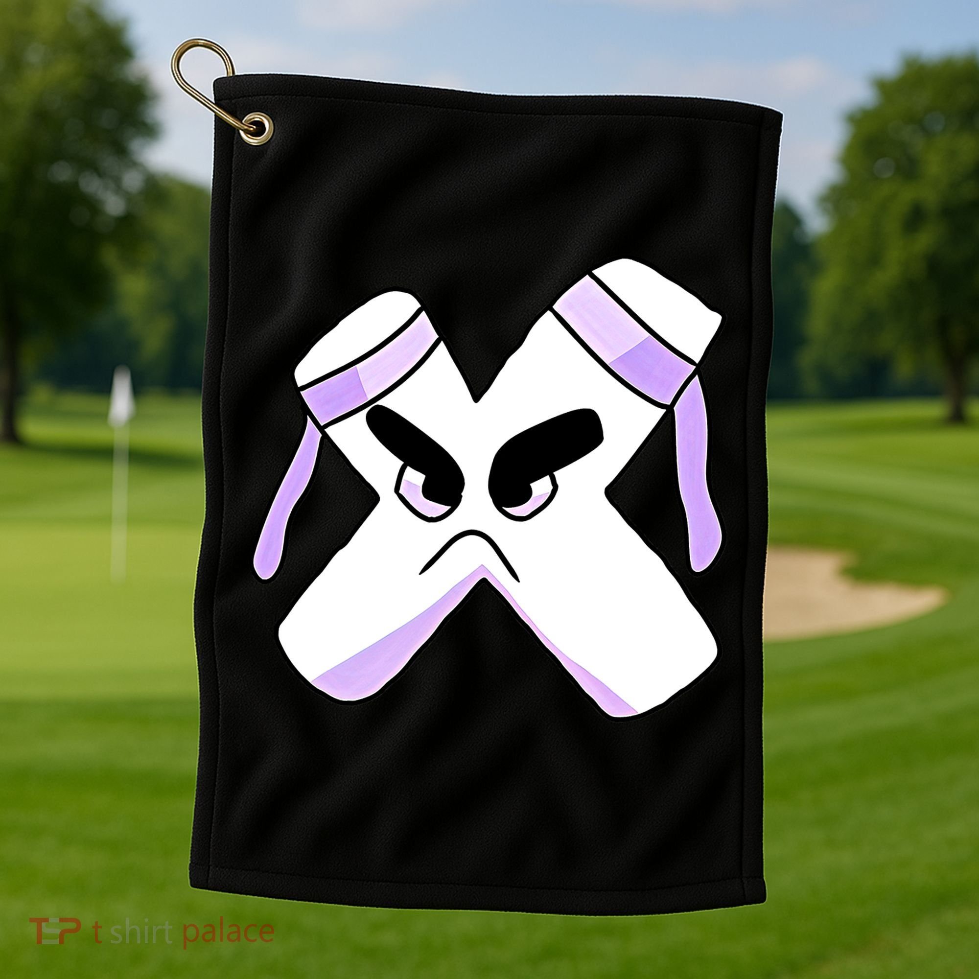 Villain Strong Letter X Alphabet Lore Golf Towel