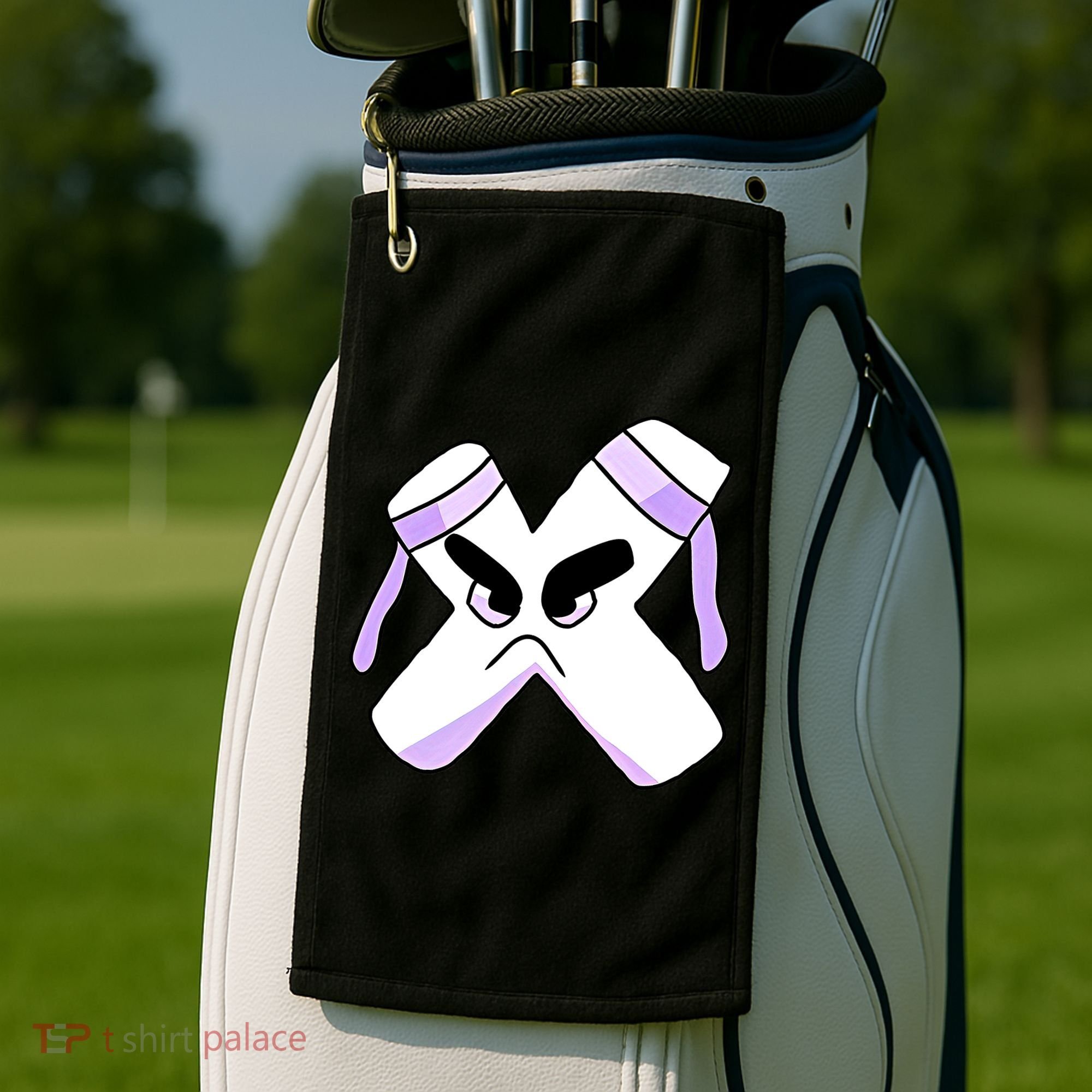 Villain Strong Letter X Alphabet Lore Golf Towel