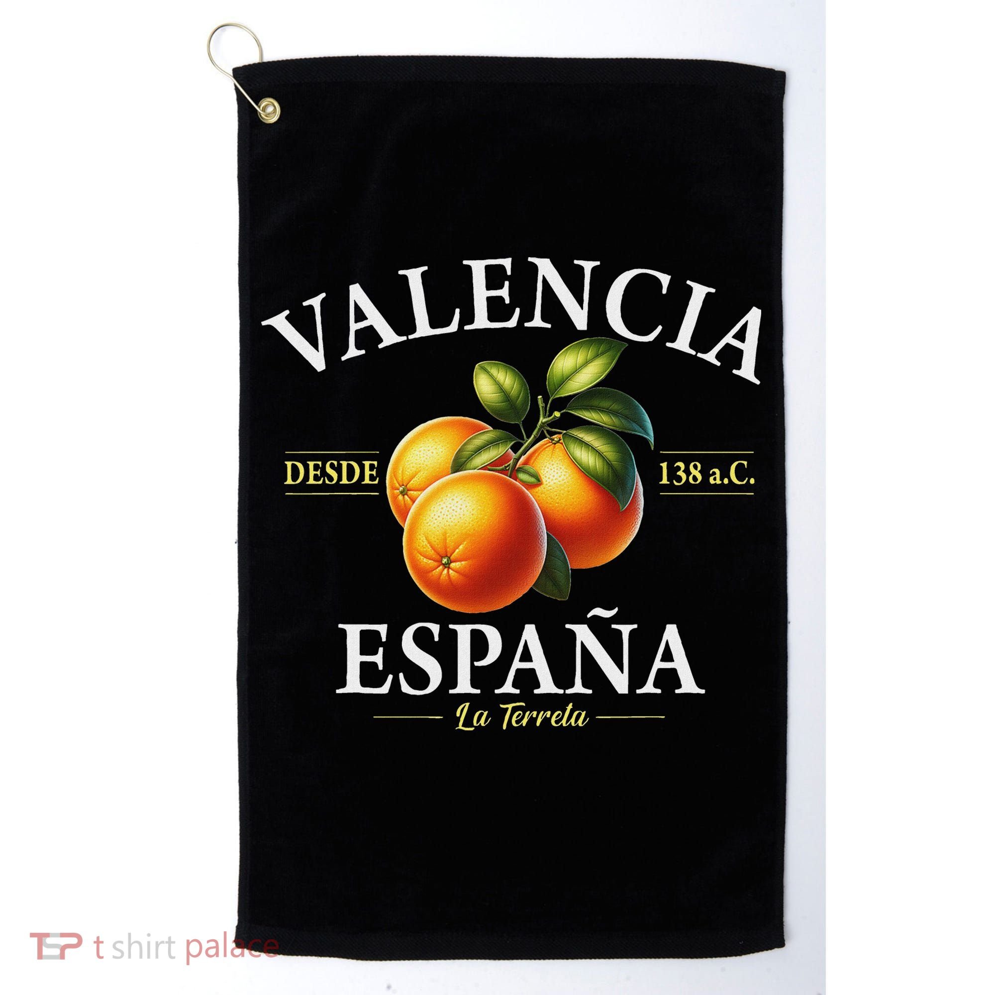 Valencia Spain La Terreta Oranges Since 138 Bc Golf Towel