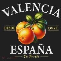 Valencia Spain La Terreta Oranges Since 138 Bc Golf Towel thumb 3