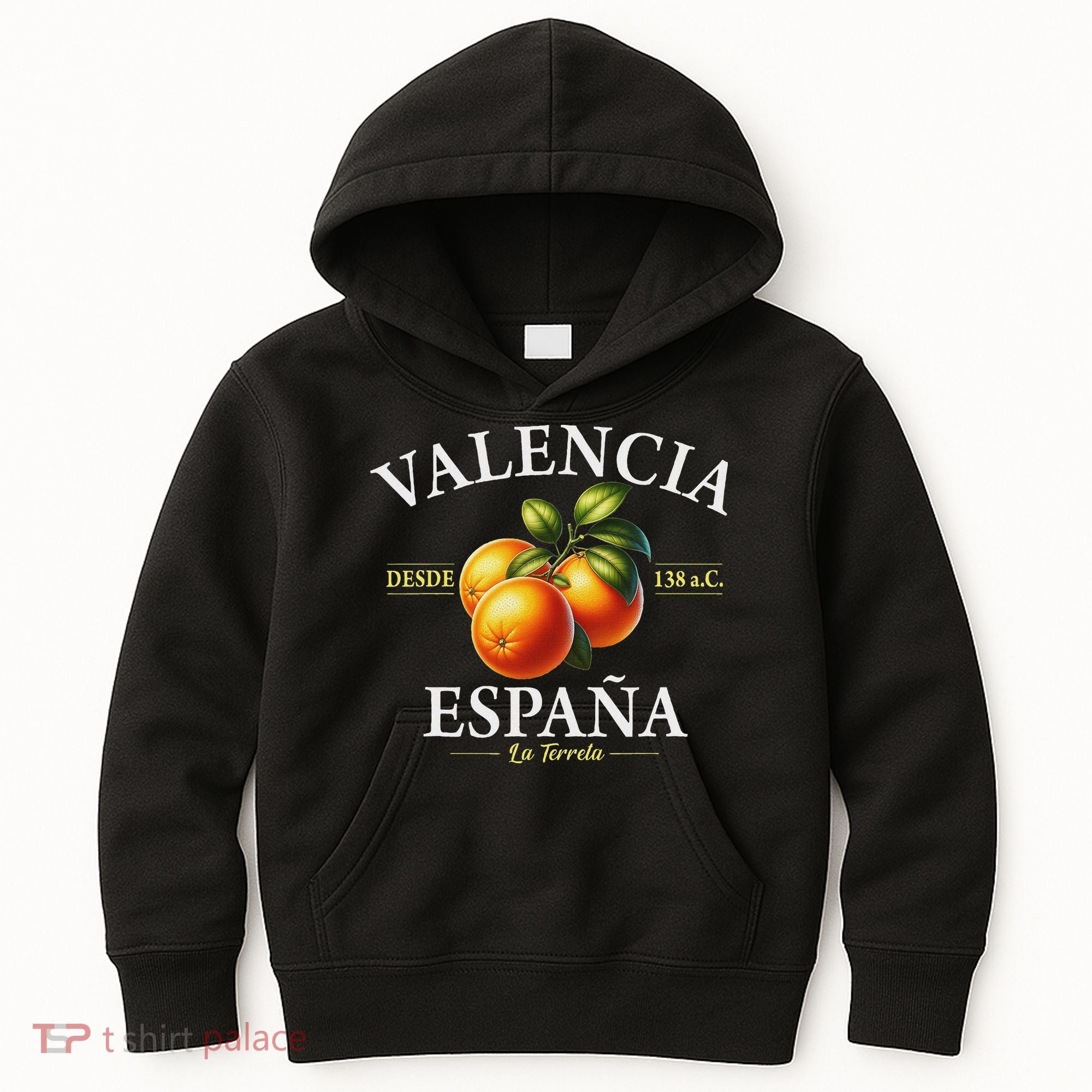 Valencia Spain La Terreta Oranges Since 138 Bc Kids Hoodie