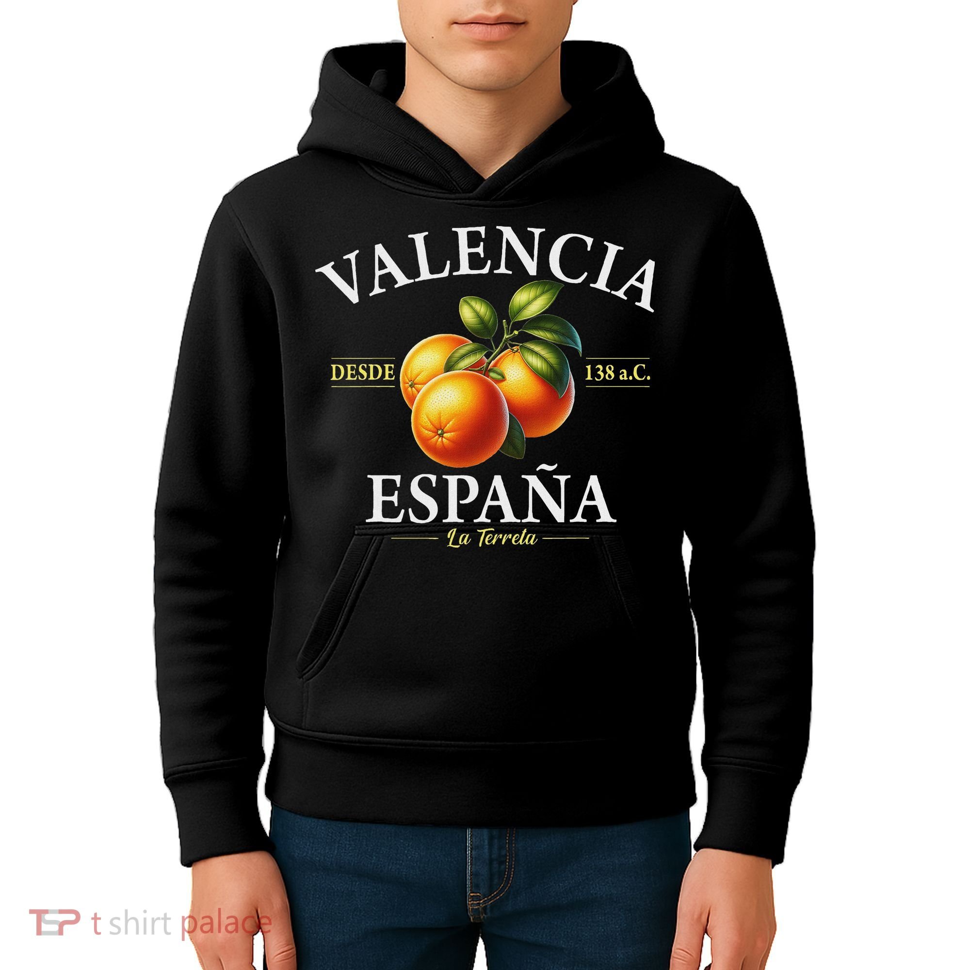 Valencia Spain La Terreta Oranges Since 138 Bc Kids Hoodie