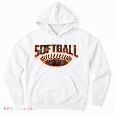 Vintage Softball Logo Hoodie