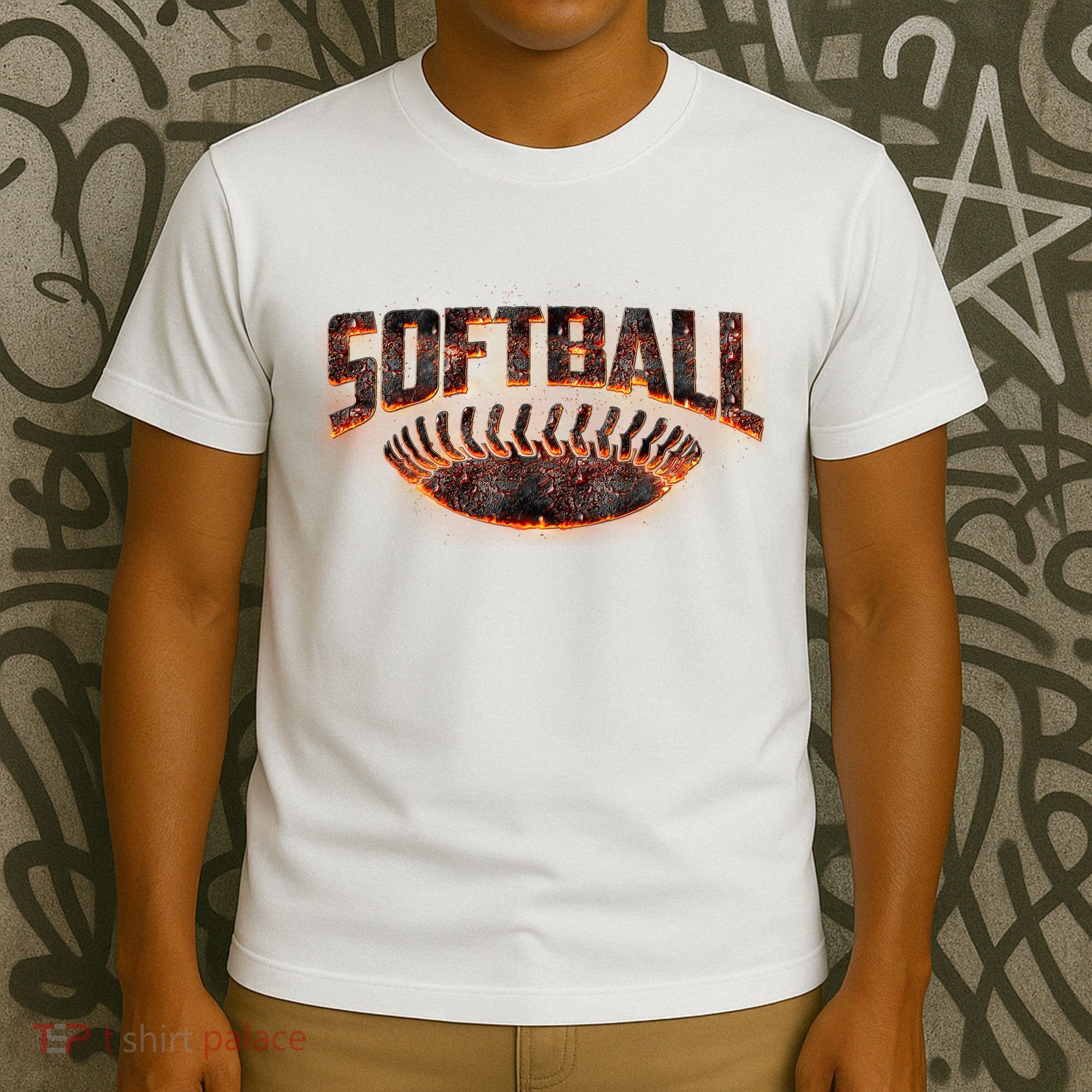 Vintage Softball Logo T-Shirt