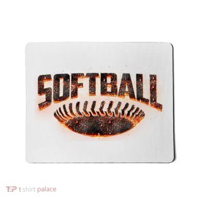 Vintage Softball Logo Mousepad