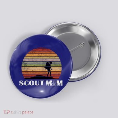 Vintage Scout Leader Scout Mom Cute Gift Button