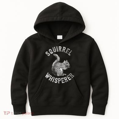 Vintage Squirrel Lover Squirrel Whisperer Kids Hoodie