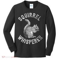 Vintage Squirrel Lover Squirrel Whisperer Kids Long Sleeve Shirt thumb 0