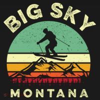 Vintage Skiing Lover Big Sky Montana Gift For Skier T-Shirt thumb 7