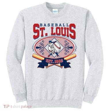 Vintage St Louis Baseball Est 1882 Sweatshirt