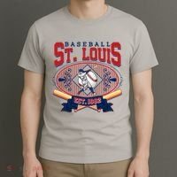 Vintage St Louis Baseball Est 1882 T-Shirt thumb 3