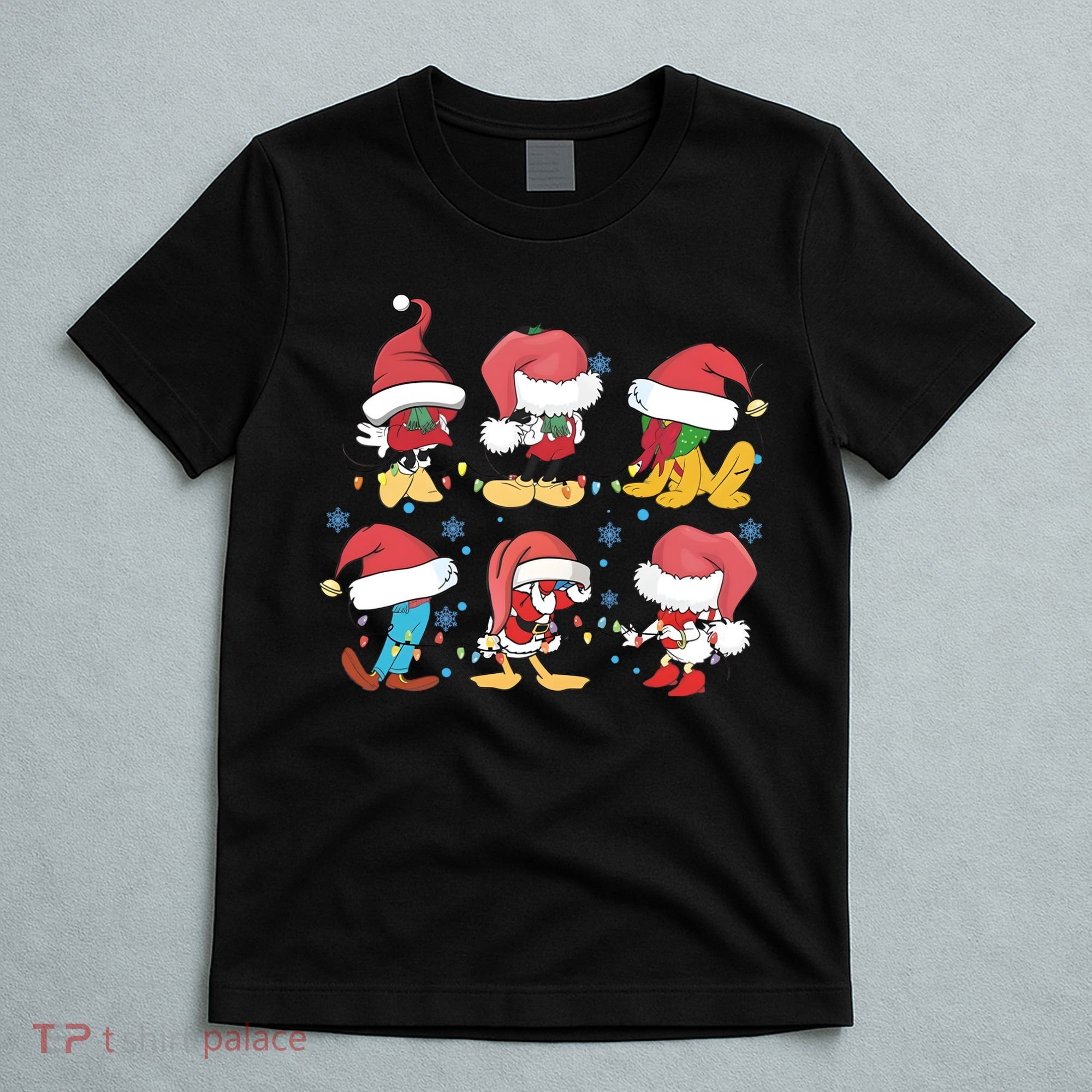 Vintage Santa Mouse And Friends Christmas T-Shirt