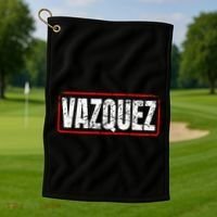 Vazquez Surname Mexican & Hispanic American Chicano Golf Towel thumb 1