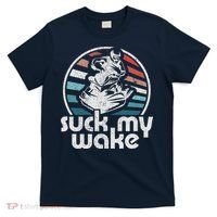 Vintage Suck My Wake Jet Ski Retro 70s Funny Jet Skiing T-Shirt thumb 0