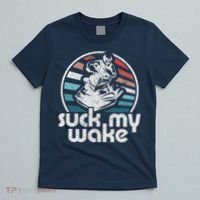 Vintage Suck My Wake Jet Ski Retro 70s Funny Jet Skiing T-Shirt thumb 5