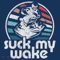 Vintage Suck My Wake Jet Ski Retro 70s Funny Jet Skiing T-Shirt thumb 7