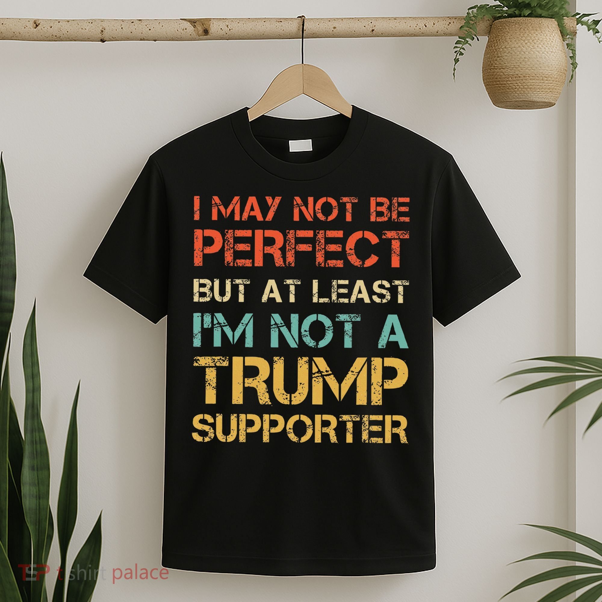 Vintage Style Not A Trump Supporter Funny Anti Trump Vote T-Shirt