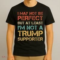 Vintage Style Not A Trump Supporter Funny Anti Trump Vote T-Shirt thumb 3