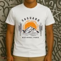 Vintage Saguaro National Park Retro Cactus Tucson T-Shirt thumb 3