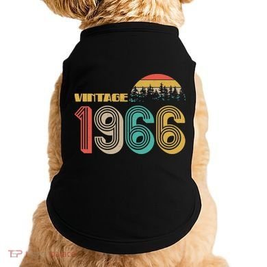 Vintage Sun Nature Wilderness 1966 60th Birthday Doggie Tank