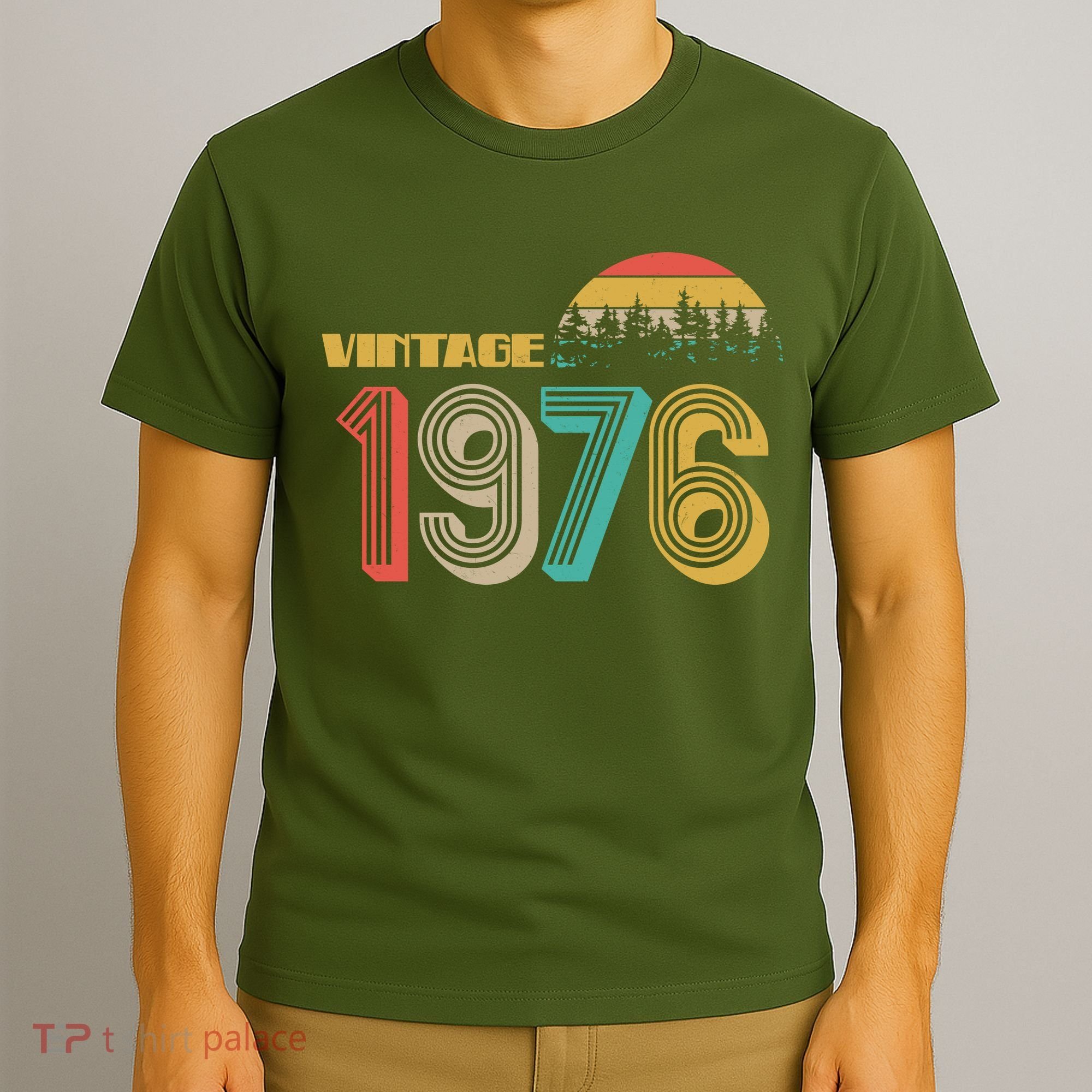 Vintage Sun Nature Wilderness 1976 50th Birthday T-Shirt