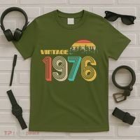 Vintage Sun Nature Wilderness 1976 50th Birthday T-Shirt thumb 5