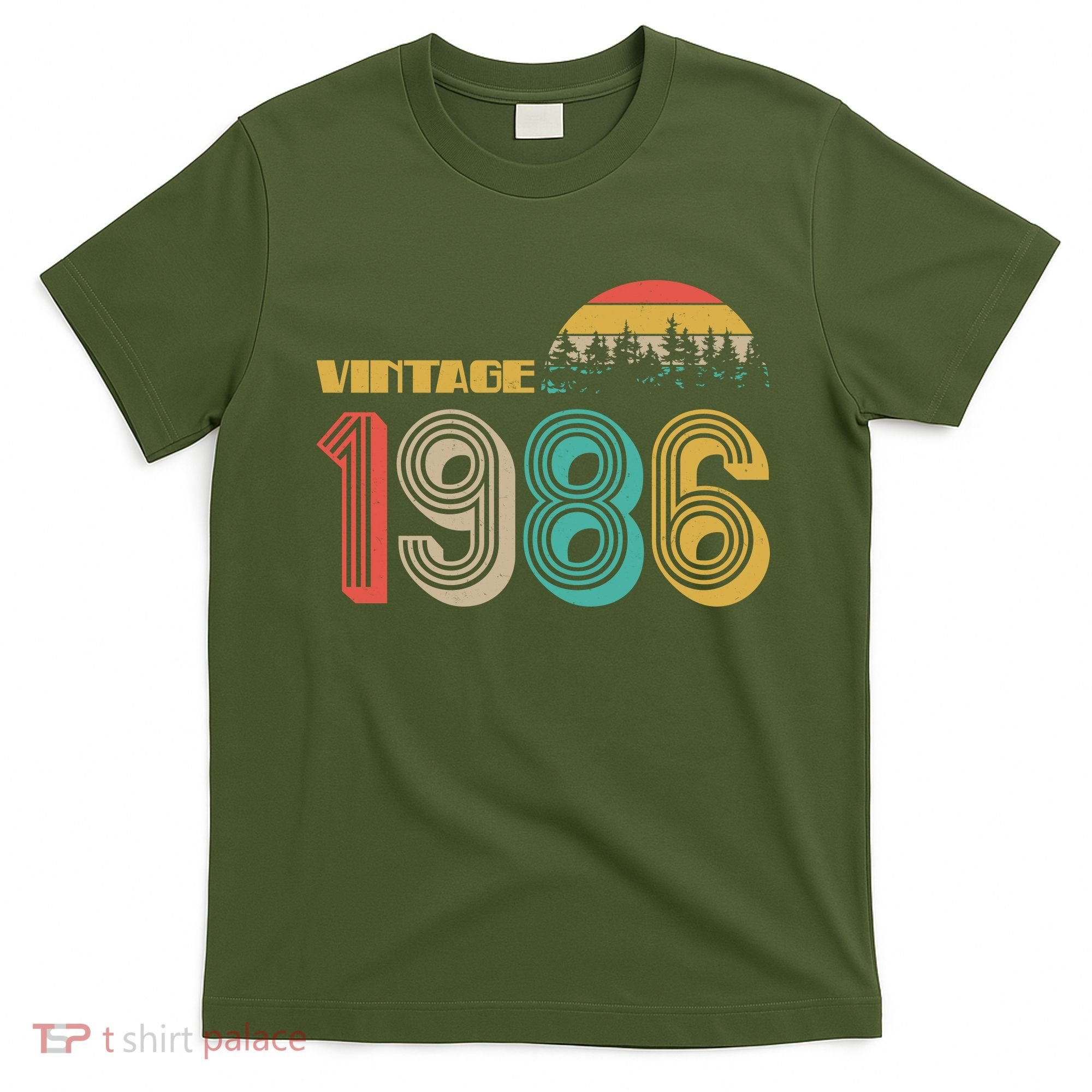 Vintage Sun Nature Wilderness 1986 40th Birthday T-Shirt