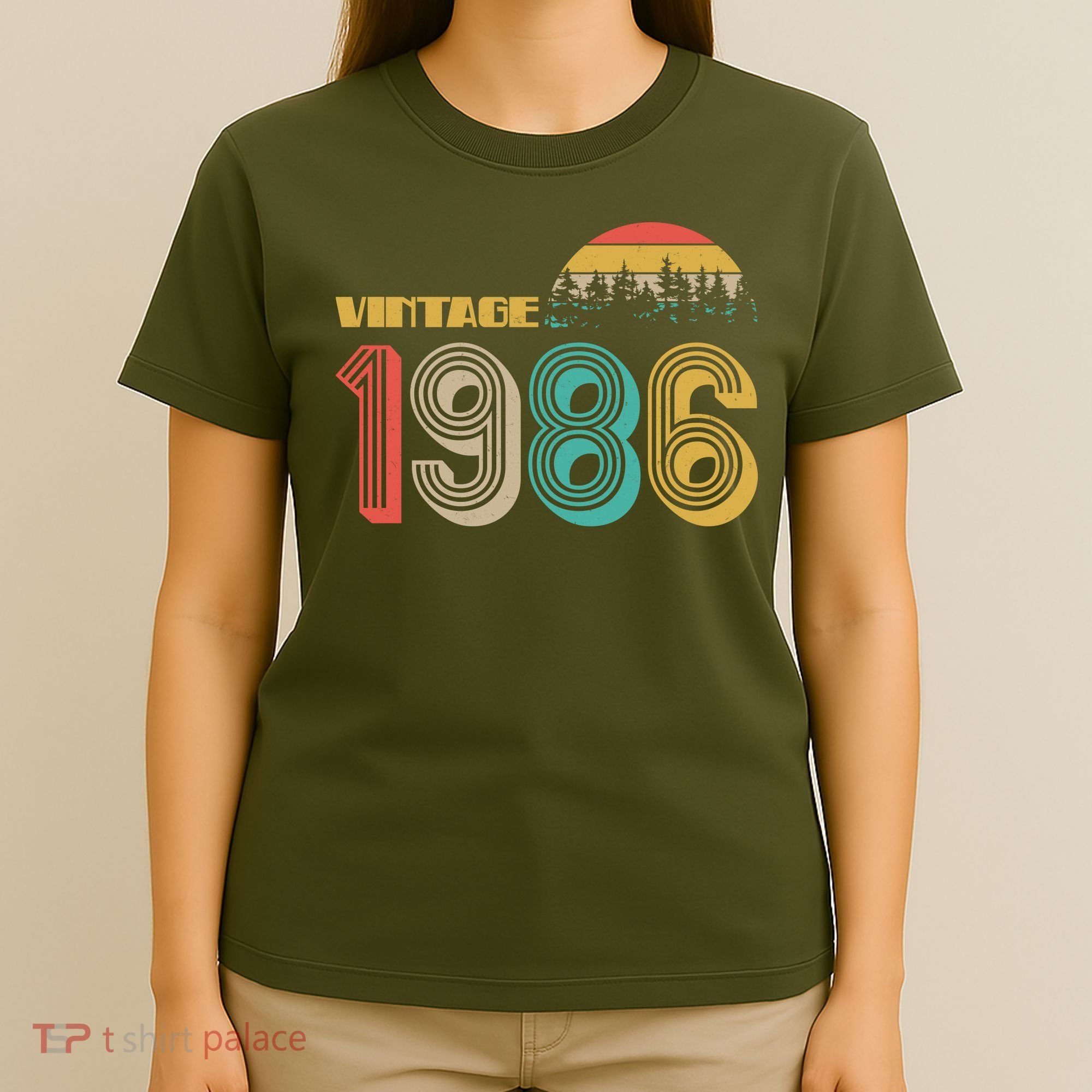 Vintage Sun Nature Wilderness 1986 40th Birthday T-Shirt