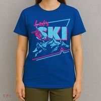 Vintage Ski Outfit 80s 90s Gift Retro Sports Crewneck Gift T-Shirt thumb 4