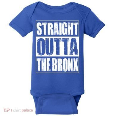 Vintage Straight Outta The Bronx Gift Baby Bodysuit