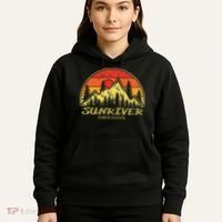 Vintage Sunriver Oregon OR Mountains Hike Hiking Souvenir Hoodie thumb 5
