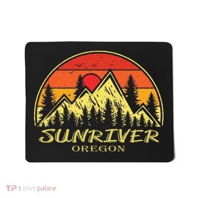 Vintage Sunriver Oregon OR Mountains Hike Hiking Souvenir Mousepad