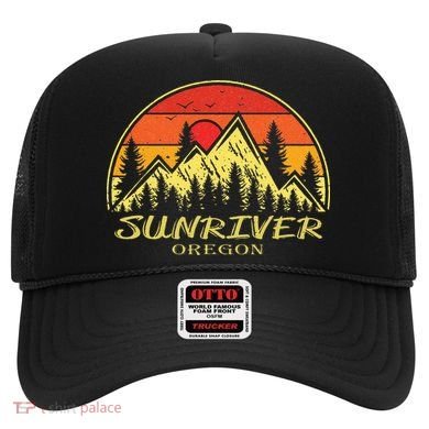 Vintage Sunriver Oregon OR Mountains Hike Hiking Souvenir Hat