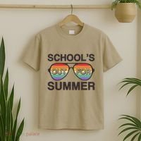 Vintage School's Out For Summer Retro Sunglasses T-Shirt thumb 2