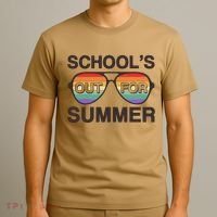 Vintage School's Out For Summer Retro Sunglasses T-Shirt thumb 3