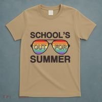 Vintage School's Out For Summer Retro Sunglasses T-Shirt thumb 5