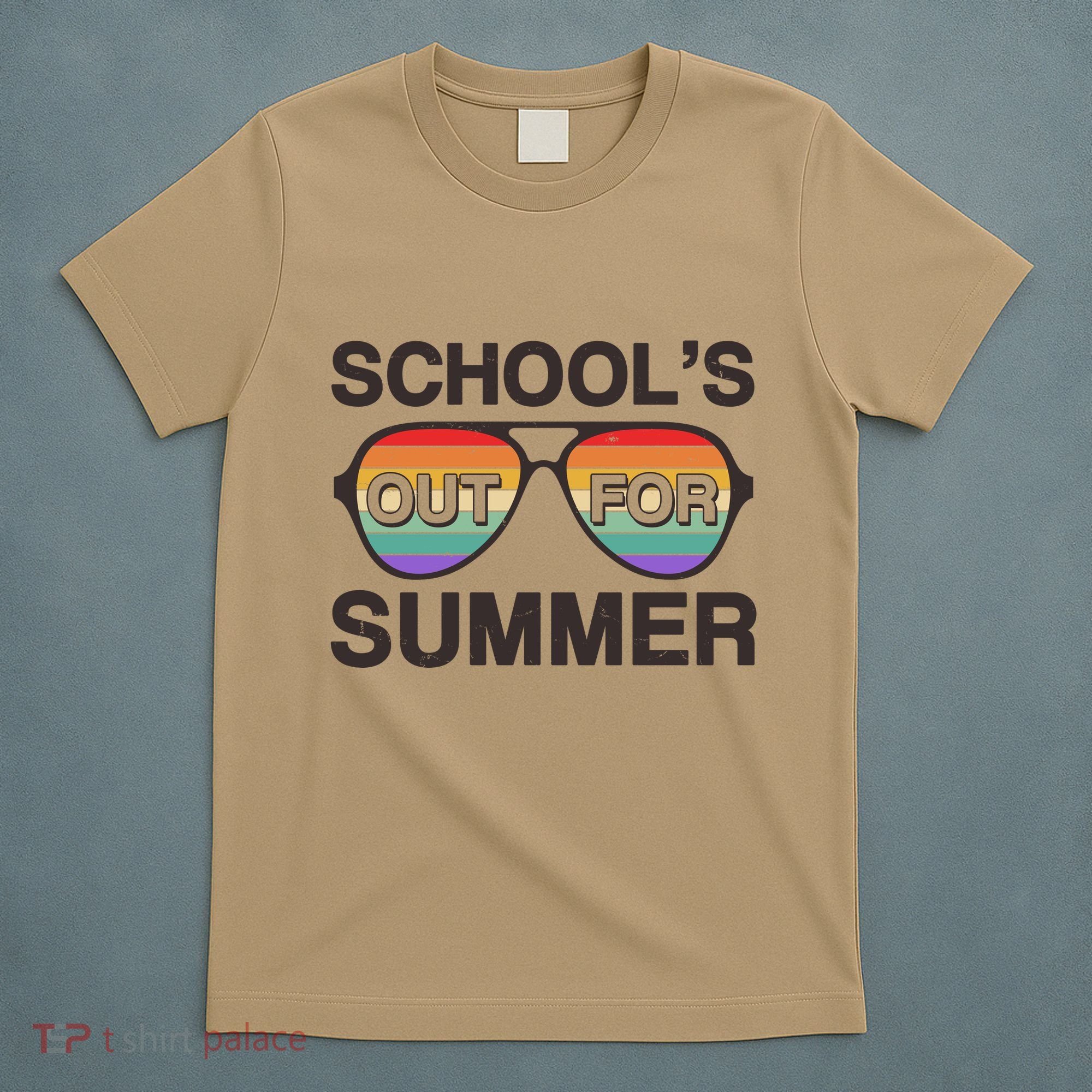 Vintage School's Out For Summer Retro Sunglasses T-Shirt